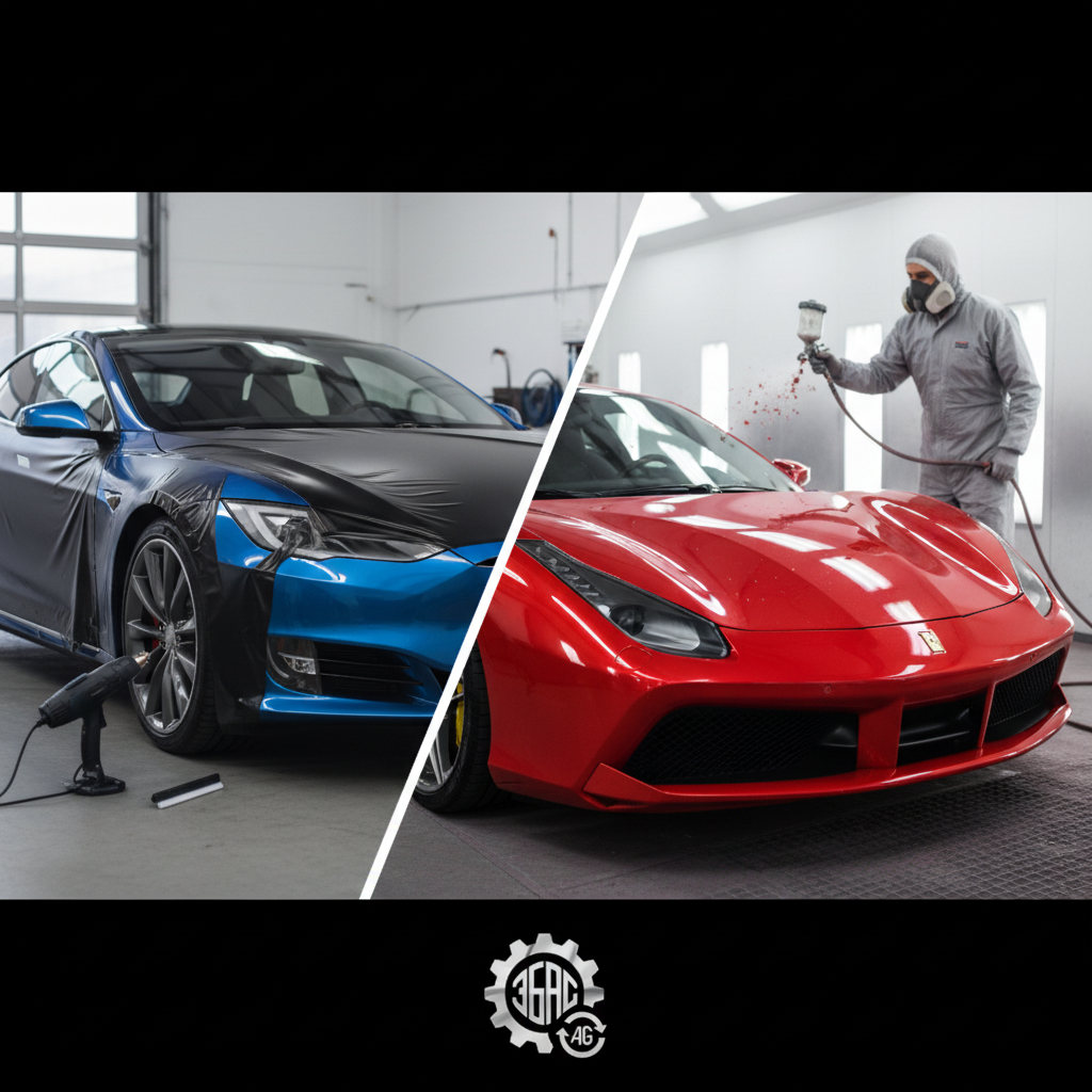 Vinyl Wrap vs. Custom Paint: A Cost Breakdown